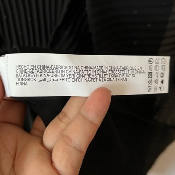 Zara, Ladies Velvet Dotted Mesh Dress - Black. Size: M. NWT. - Picture 8 of 16